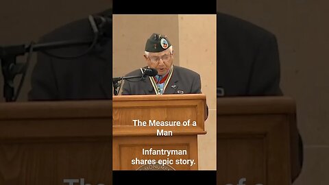 The Measure of a Man. Infantryman shares epic story. #ww2 Whatch full video in comments. #war