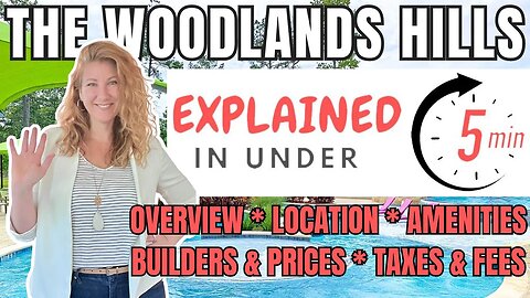 5-Minute Video of The Woodlands Hills Texas! | Best Houston Communities | #CandisInTexas