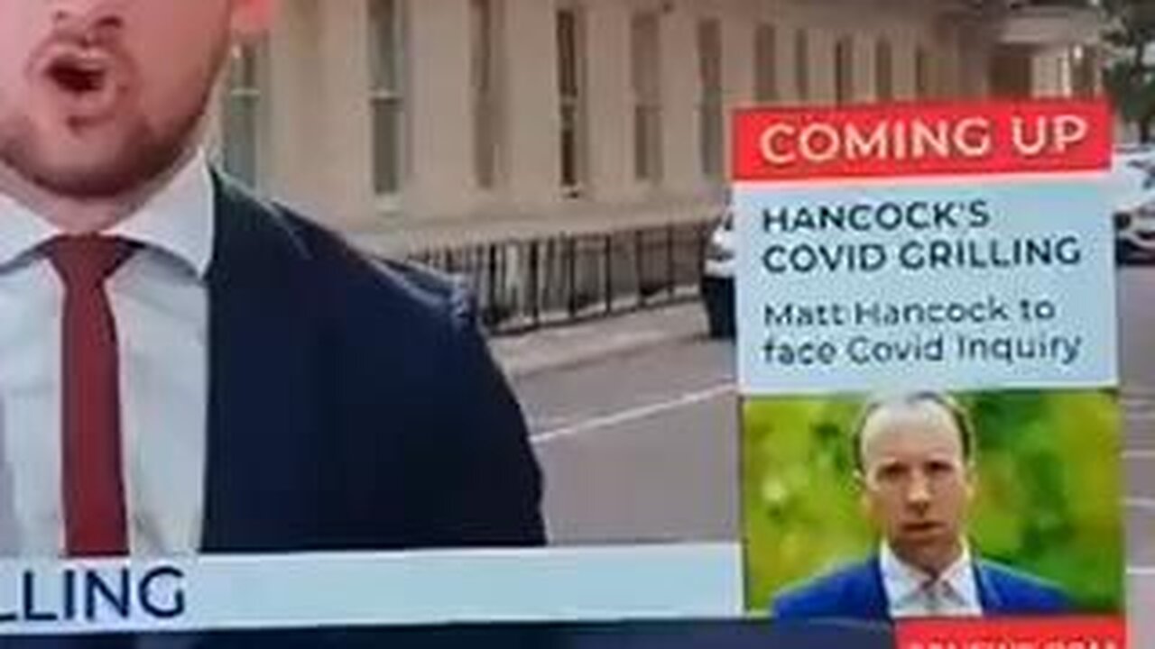 Signs Help Up in Window During Live GB News Broadcast