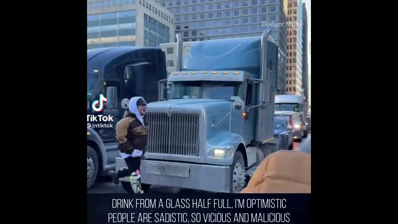 🇨🇦 Freedom Truckers Convoy - Road Hazard Sabotage #tiktokvideos #justintrudeau #canada