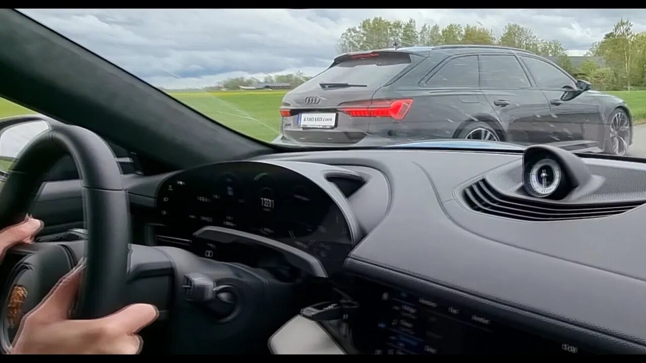 ROLLRACE Audi RS6 Avant vs Porsche Taycan Turbo S 🔋⚡⚡[4k 60p]