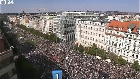 Massive Demonstration in Prague Over Energy Crisis.