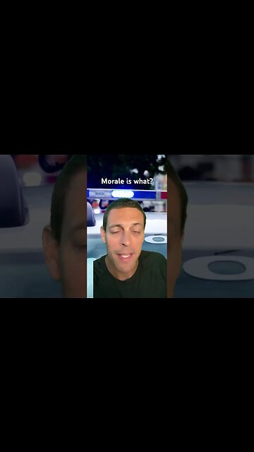 Morale is what? Good advice from police captain. #youtubeshorts