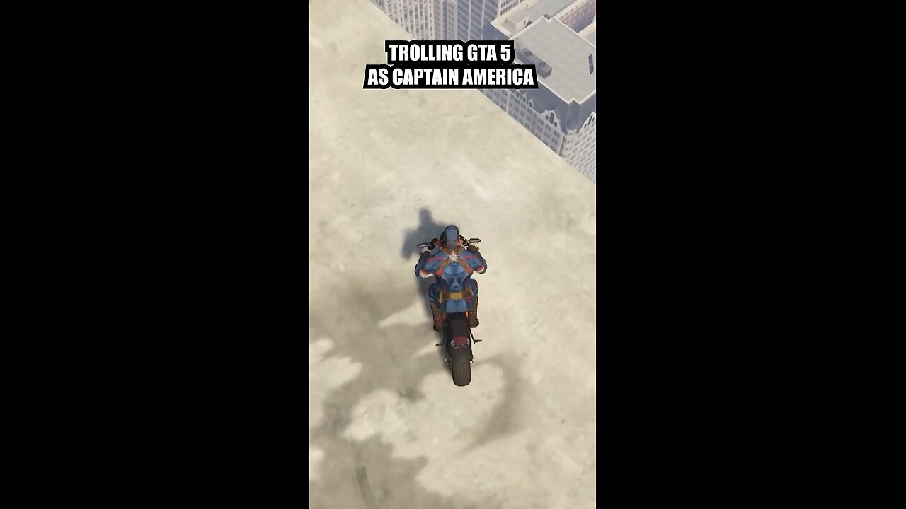 Trolling in gta 5 as Captain America