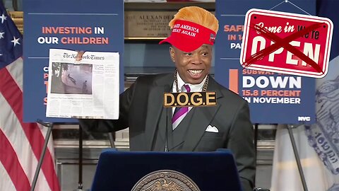 Ghost Town NYC – Eric Adams Goes Full MAGA at His Stupidest Press Conference Ever