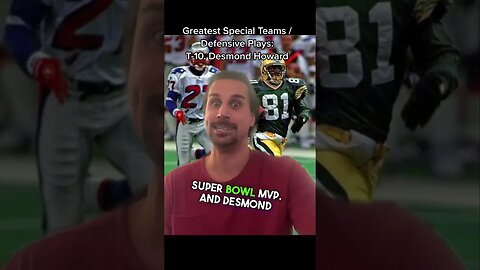 Desmond Howard Greatest Play EVER? #shorts