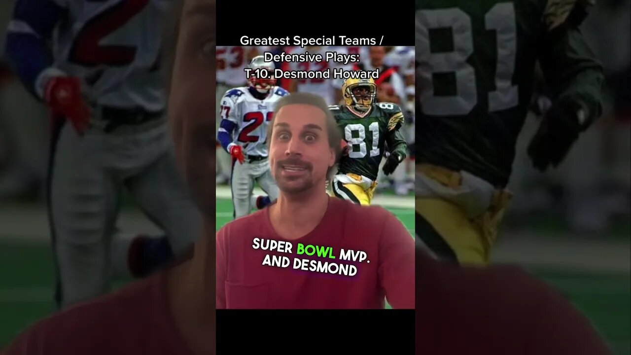 Desmond Howard Greatest Play EVER? #shorts