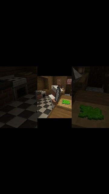 Minecraft villager makes a sandwich