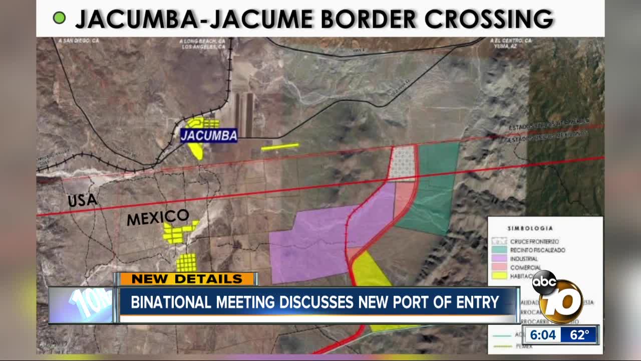 Binational meeting discusses plans for new port of entry