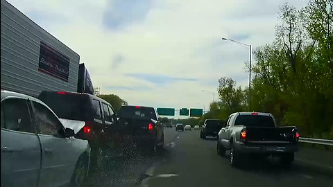 Aftermath of a 4 Car accident on highway