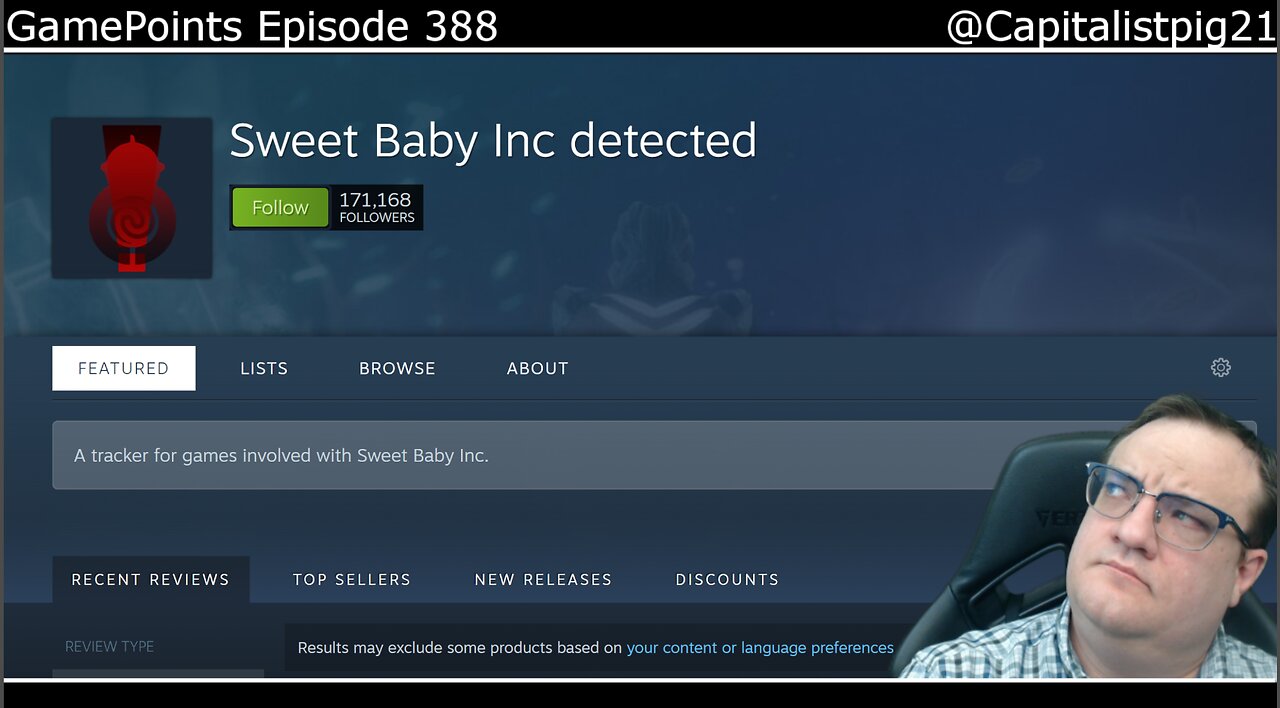 On Sweet Baby and Streisand Effect ~ GamePoints 388