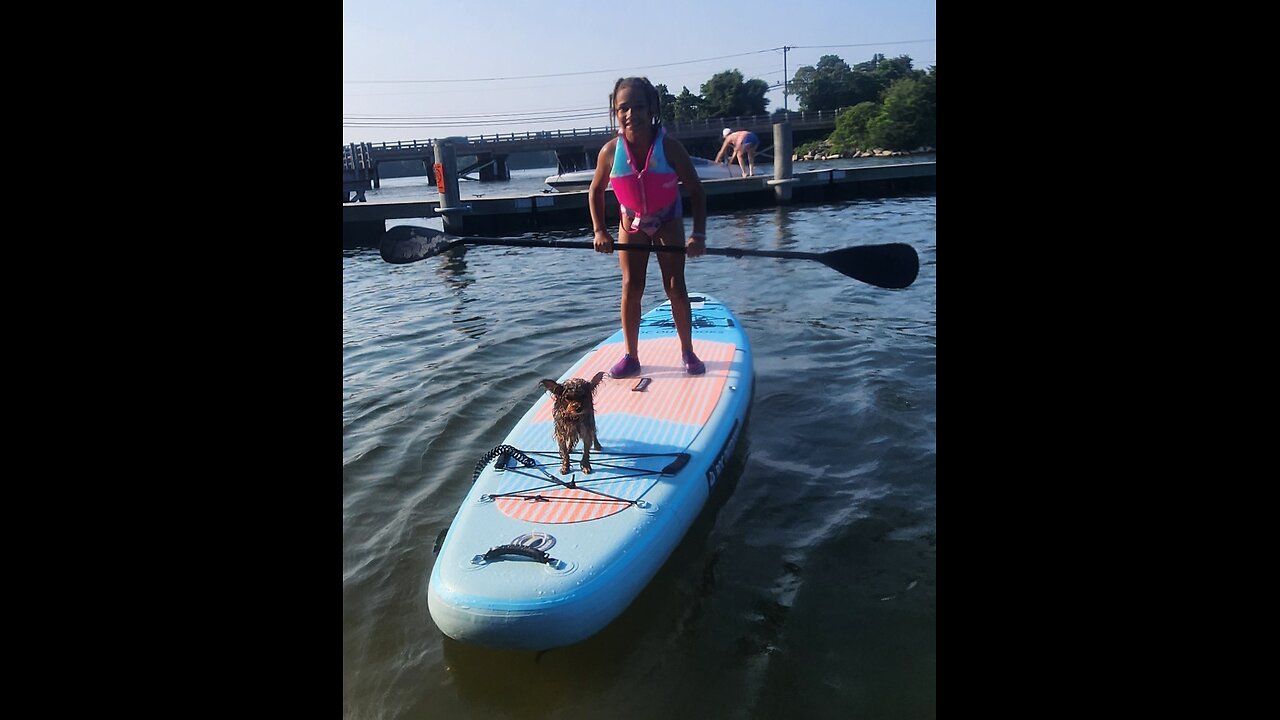 paddleboarding