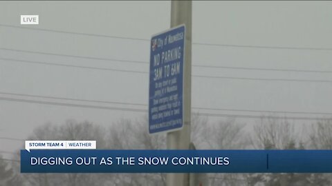 Wauwatosa residents work to clear out snow