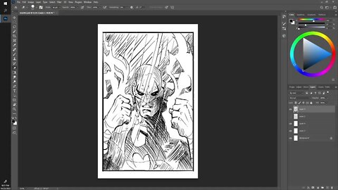 Inking Iron Fist!