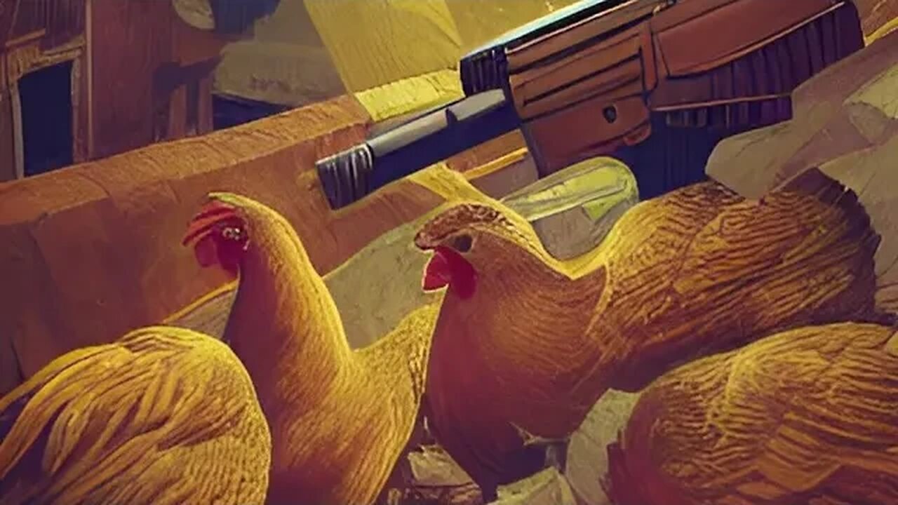 ai art chicken gun
