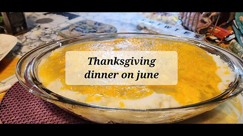 Thanksgiving in June #thanksgivingrecipes #chickenrecipe