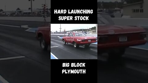 Hard Launching Big Block Super Stock Plymouth! #shorts