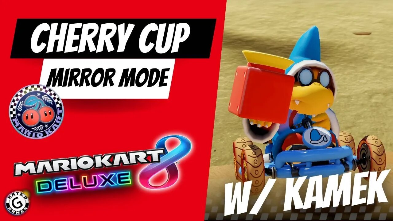 Cherry Cup Mirror Mode with Kamek - Mario Kart 8 Deluxe Booster Course Wave 5