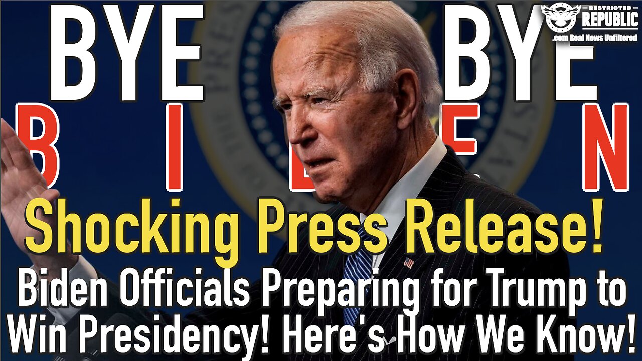 Shocking Press Release! Biden Officials Preparing for Trump to Win Presidency! Here’s How We Know!