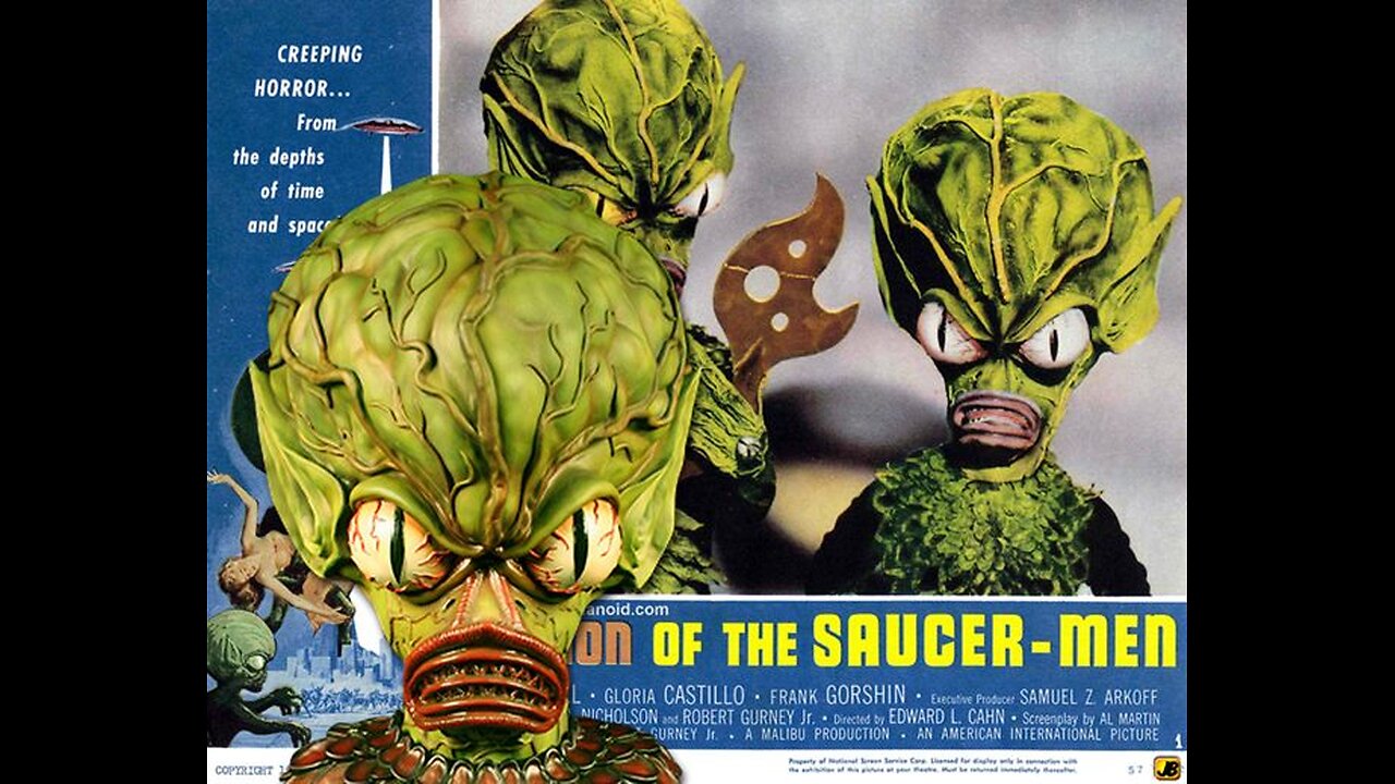 INVASION OF THE SAUCER MEN (1957) movie trailer