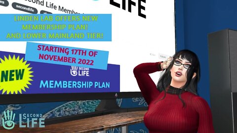 NEW! Second Life PLUS Membership and Mainland Tier Pricing November 2022