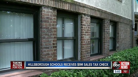 Hillsborough school district gets first payment from new tax