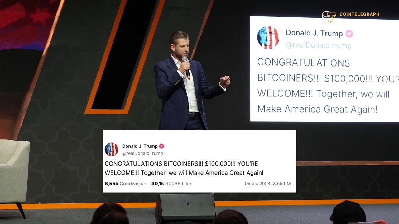 Eric Trump Explains How His Dad Will Propel Bitcoin from $100k to $1M 🪙📈⬆