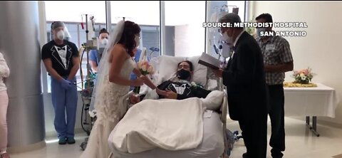 Critically ill COVID-19 patient gets married