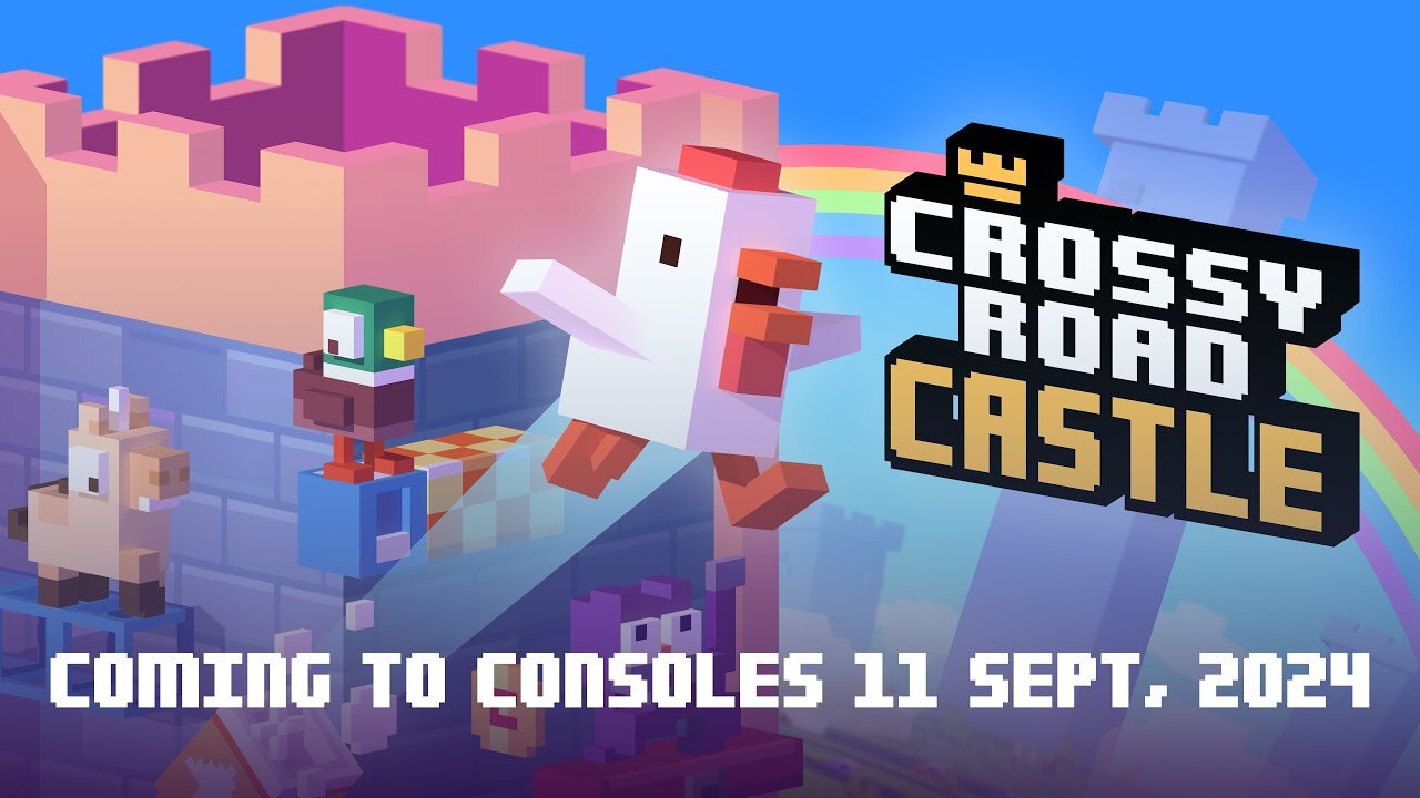 Crossy Road Castle | Console Release Date Trailer