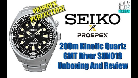 Too Big? | Seiko Prospex 200m Kinetic Quartz GMT Diver SUN019 Unbox & Review