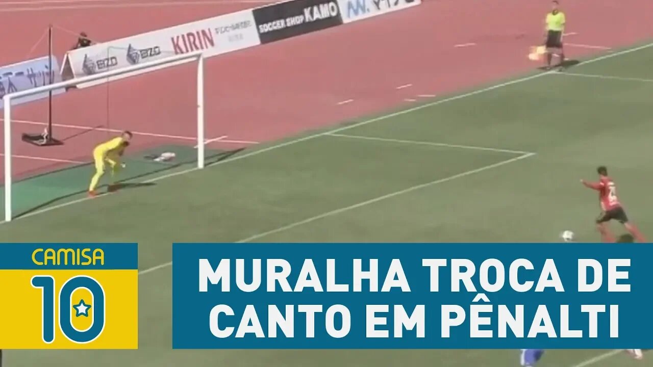 MURALHA troca de canto em pênalti, e OLHA o que aconteceu!