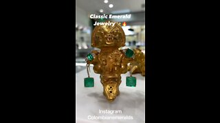 Classic Colombian-emerald fine jewelry for holiday anniversary birthday gifts