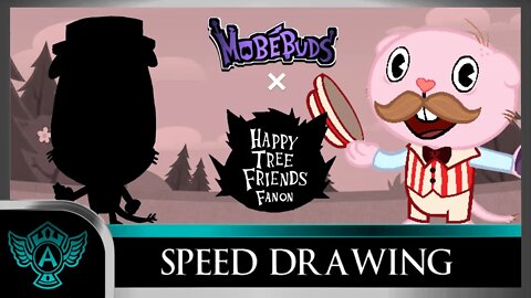 Speed Drawing: Happy Tree Friends Fanon - Baldy | Mobebuds Style