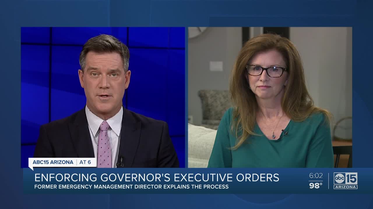 Insight on enforcing governor's extended executive orders