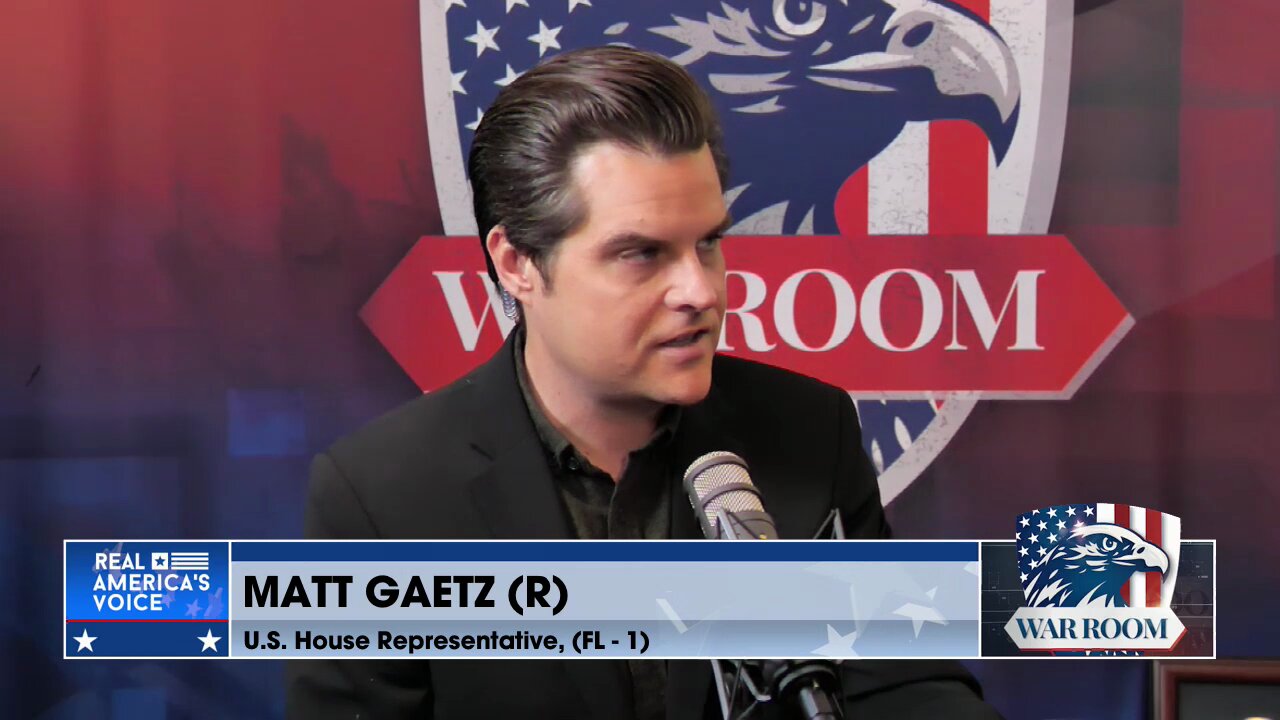 Rep. Gaetz Joins Steve Bannon To Discuss Jim Jordan As Speaker And The Evolving Events In Israel