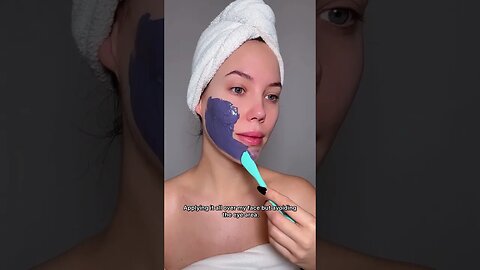 Trying this viral PURPLE clay mask 👀 #shorts