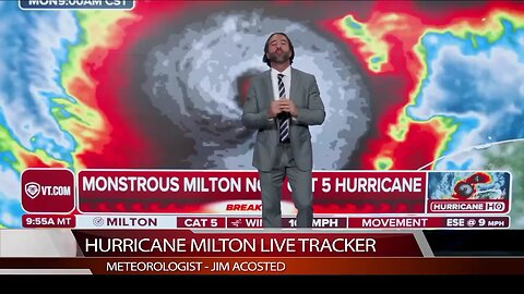 Hurricane Milton Disaster: Weatherman Loses It AGAIN Live On Air