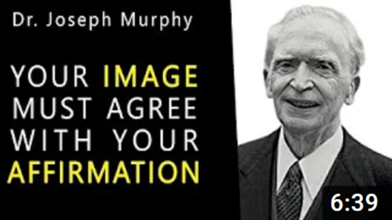 Dr. Joseph Murphy Speaks - How To Pray - Your Image Must Agree With Your Affirmation - Imagination.