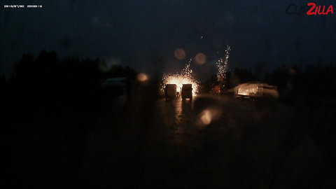 Lightning Strikes Parked Lorry