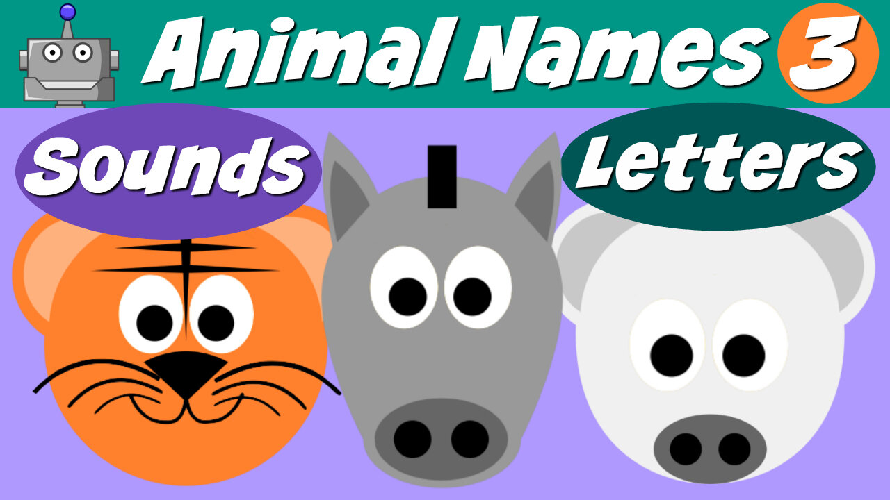 Animal Names 1 - Hippo, Goat, Deer, Tiger, Boar, Donkey