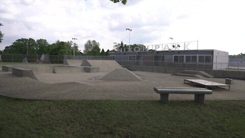 The city of Jackson put in an 8-foot-tall fence around the structure to separate it from the water park, which will allow the skate park to operate on its own terms.