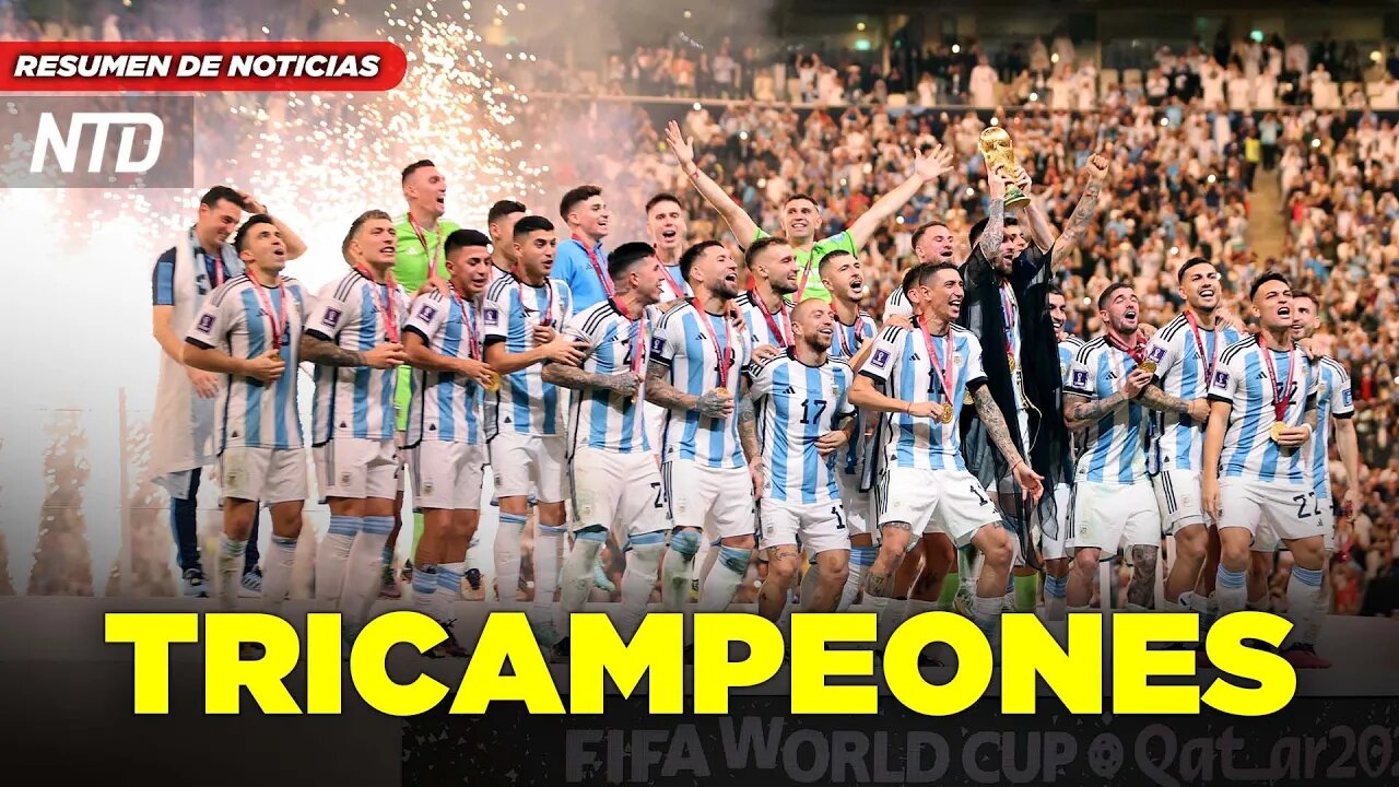 Argentina gana copa del mundial Catar 2022 y argentinos celebran la final