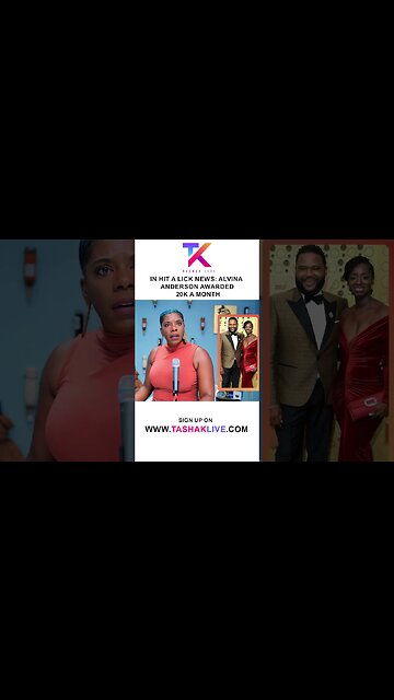In Hit A Lick News: Alvina Anderson Awarded 20k A Month In Spousal Support From Anthony Anderson