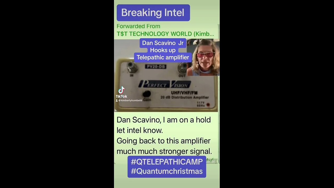 Dan Scavino hooks up Telepathic Amplifier