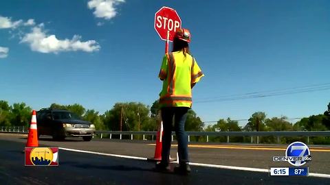 Dancing Colorado flagger wants to put drivers in a good mood