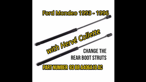 Ford Mondeo 1993 1996 - Change the rear boot struts DIY