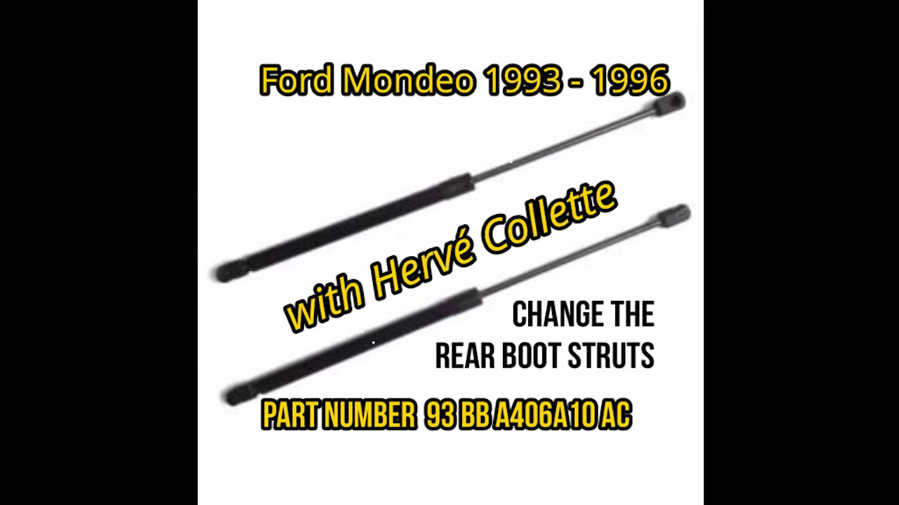 Ford Mondeo 1993 1996 - Change the rear boot struts DIY