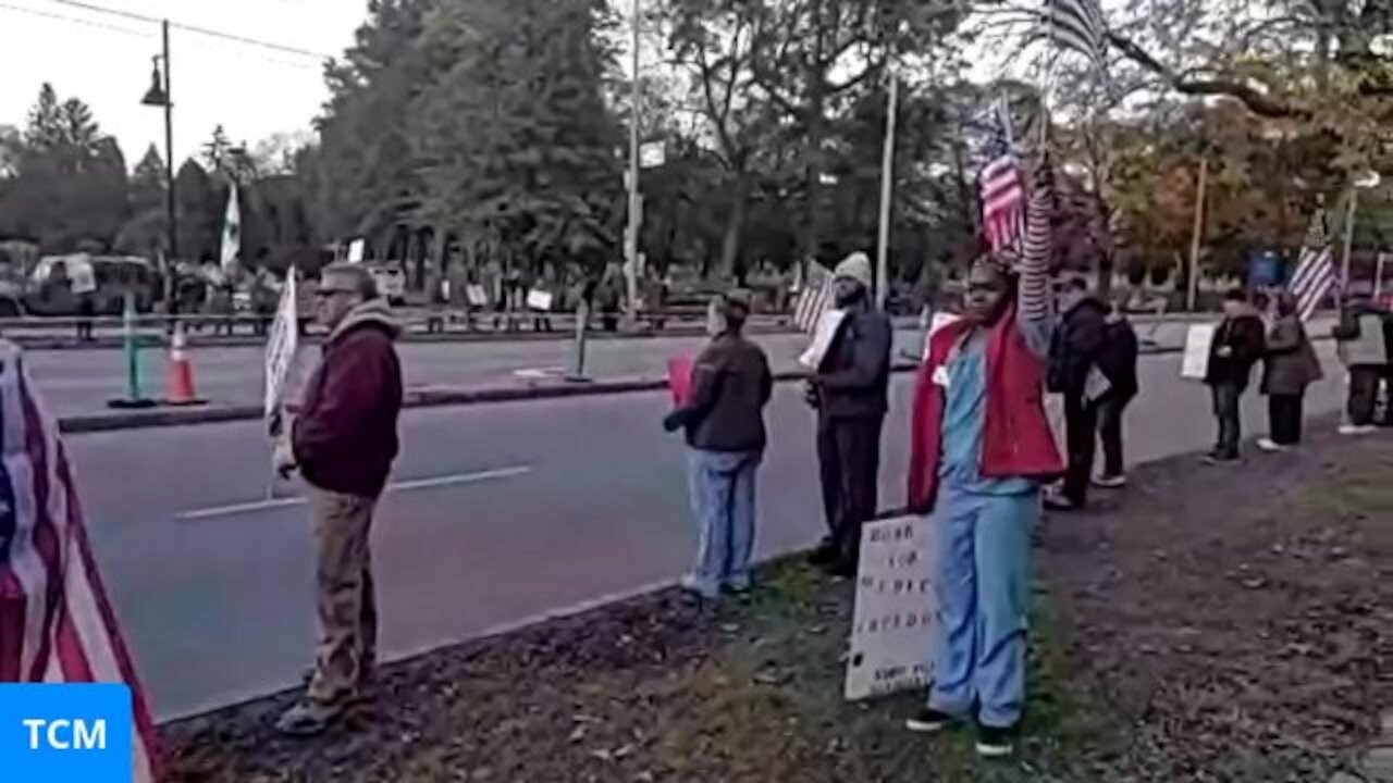 week 12 of the nurses protest of the forced jab to keep their job at URMC hospital