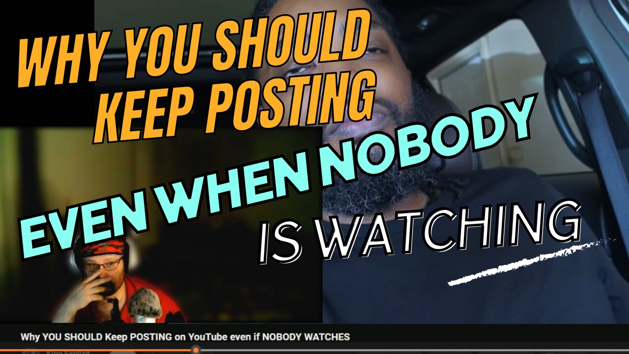 Why you should keep posting even when NOBODY watches.