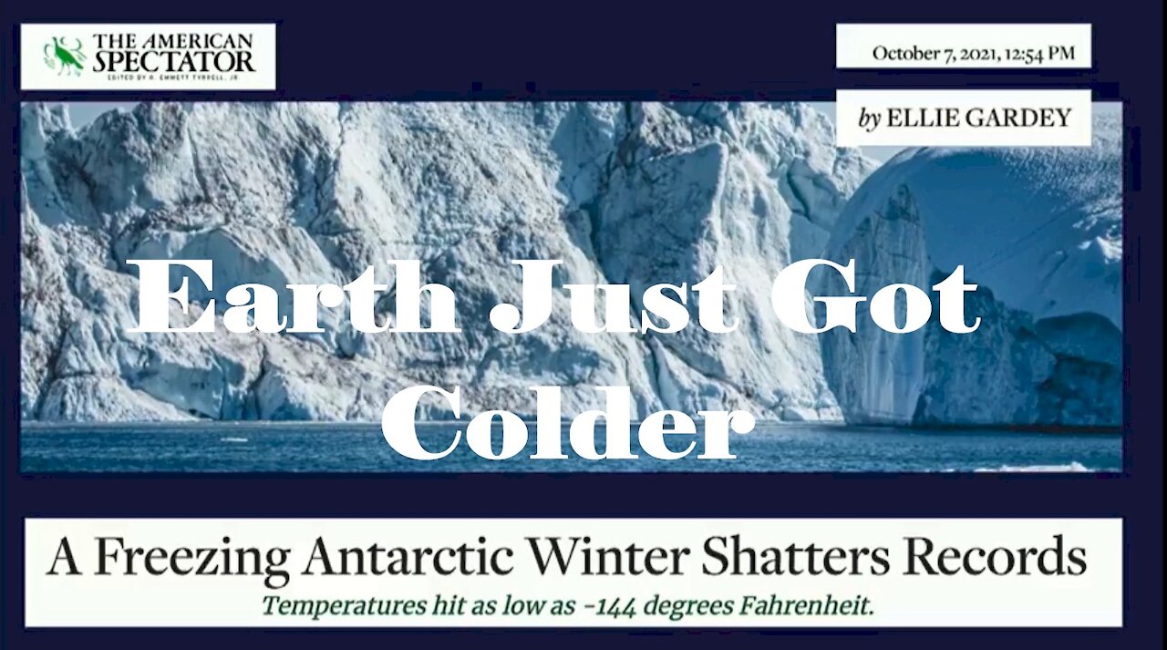 Antarctic Coldest On Record Since 1957